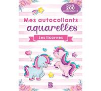 Mes autocollants aquarelles - Les licornes - Collectif - Le Ballon Eds - broché - Document jeunesse