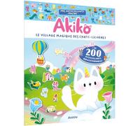 Mes autocollants malins - akiko - le village magique des chat-licornes