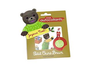 Mes autocollants Petit Ours Brun - Joyeux Noël !
