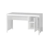 Mes Bureau Vicky avec caisson - Blanc