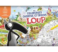 Mes coloriages cherche & trouve loup 8 planches + stickers - Orianne Lallemand - Auzou Philippe Eds - broché - Document jeunesse