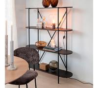 Mes Étagère bibliothèque 4 niveaux - Marron foncé