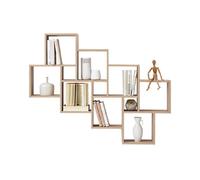 MES Étagère design BECKY - Chêne clair