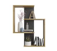 MES Étagère design - Chêne et Anthracite