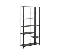 MES Étagère métal noir BAKOS 6 niveaux