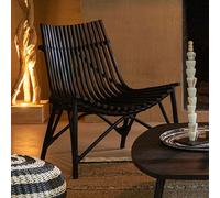 Mes Fauteuil rotin campagne - Noir