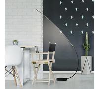MES Lampadaire arc à LED - Noir