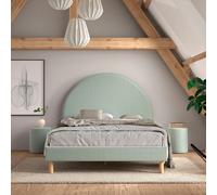 MES Lit 140x200 avec chevets Vert clair