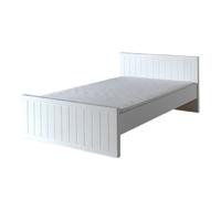 MES Lit BREVAL 120x200 cm Blanc