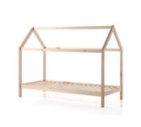 MES Lit cabane 90x200 cm - Naturel - STANY