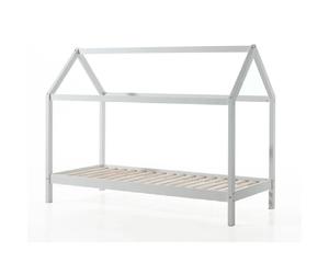 MES Lit cabane blanc 90x200 cm STANY
