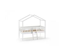 MES Lit cabane ouvert 90x200 cm - Blanc