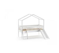 MES Lit cabane Roody 90x200 cm - Blanc