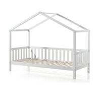 MES Lit cabane Roody 90x200 cm Blanc