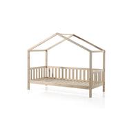 MES Lit cabane Roody - 90x200 cm - Pin Naturel