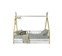 MES Lit enfant tipi Blanc/Naturel