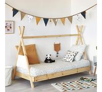MES Lit tipi enfant - 90x190 cm - Pin naturel