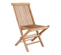 Mes Lot de 2 chaises de jardin - Naturel