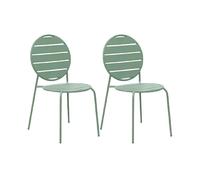 Mes Lot de 2 chaises de jardin - Vert