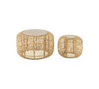 Mes Lot de 2 tables basses rondes - Naturel
