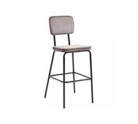 Mes Lot de 2 tabourets de bar - Taupe