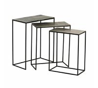 Mes Lot de 3 tables d'appoint gigognes - Noir