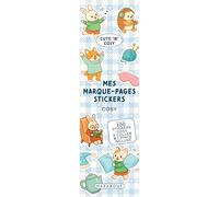 Mes Marque-Pages Stickers Cosy - Plus De 100 Stickers Cosy À Coller & 1 Pince Incluse