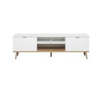 Mes Meuble TV 2 portes - Blanc
