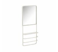 Mes Miroir mural avec étagère - Blanc