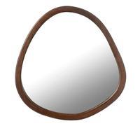 Mes Miroir mural rond - Brun