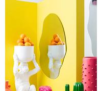 Mes Miroir organique mural - Argent