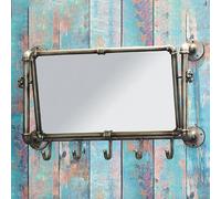 Mes Patère murale avec miroir - Argent