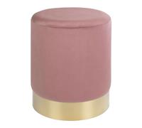 Mes Pouf rond velours - Rose