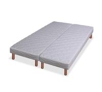 Mes Sommier tapissier 2x90x200 - Blanc