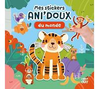 Mes stickers Ani'doux du monde - Livre d'activités avec grands stickers - Dès 36 mois