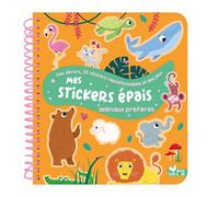 Mes Stickers Épais Animaux Préférés - Des Décors, 30 Stickers Repositionnables Et Des Jeux