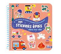 Julie Mercier – Mes stickers épais - Dans ma ville – Broché – Livre-jeu