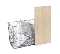 Table d'appoint pliable filaire gris 80x40x46cm