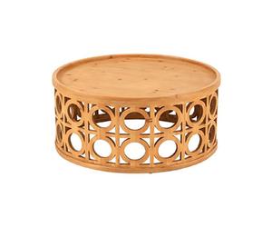 Mes Table basse ronde en bois - Marron