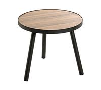 Mes Table d'appoint ronde - Chêne et noir
