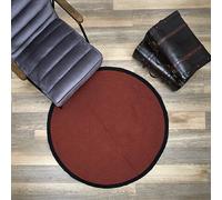 MES Tapis Rond - Terracotta/Noir