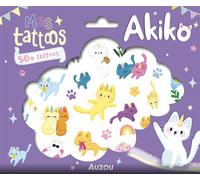 Mes tattoos Akiko - Ophélie Ortal - Auzou Philippe Eds - Jeux livres objets