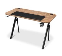 DRIFT GAMING DZ175 - Bureau Gaming, 120x60x75cm, Tapis de Souris XL, Gestion des Câbles, Porte-gobelet et Support Casque. Supporte 100Kg, Bois