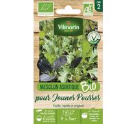 Mesclun Asiatique pour Jeunes Pousses - BIO - Vilmorin - Potagères | Mesclun Asiatique pour Jeunes Pousses Bio | Facile