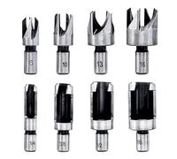 Mesee 8 Pièces Fraises à Bouchonner Bois Mèche de Bouchon Bois en Acier au Carbone Foret à Griffe Outil de Coupe Wood Plug Cutter Drill Bits 6mm/10mm/13mm/16mm