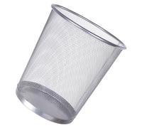 Mesh Iron Trash Can Open Top Large Capacity Well Ventilated Round Waste Basket Bin for Home Office