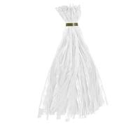 Mesh Produce - Lot de 100 Sacs en Filet à oignons Extensibles avec | fermeture à boucle - 40 cm - Réutilisables et respirants - Pour le rangement de la cuisine, le jardin, les courses, Blanc., V