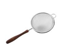 Mesh Strainer - 23.2×10cm Strainers For Kitchen | Stainless Steel Reusable Handheld Sifter Skimmer With Wood Handle, For Cooking, Brewing, Frying, Loose Tea, Rice Washing & Juicing