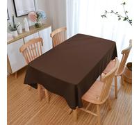 Mesnt Nappe Anti Tâches, Café Housse de Table Anti-poussière et rétractable de Couleur Unie pour la Cuisine, la Salle à Manger et la décoration de Table de Pique-Nique | 120x120cm