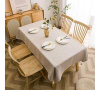 Mesnt Nappe Salon Rectangulaire, Kaki Housse de Table Anti-poussière et rétractable pour la Cuisine, la Salle à Manger, Le Pique-Nique et la décoration de Table | 120x170cm